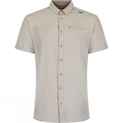 Camisa Regatta Kioga Manga Corta Hombre Beige - Chile WFR694357